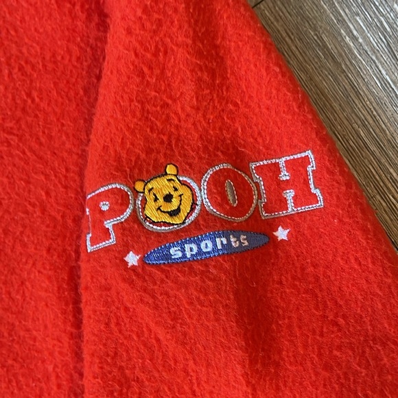 Vintage Disney orange Pooh pull over fleece orange size medium 90s fleece - Picture 2 of 8